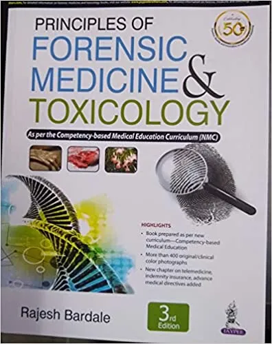  Principles of Forensic Medicine & Toxicology
